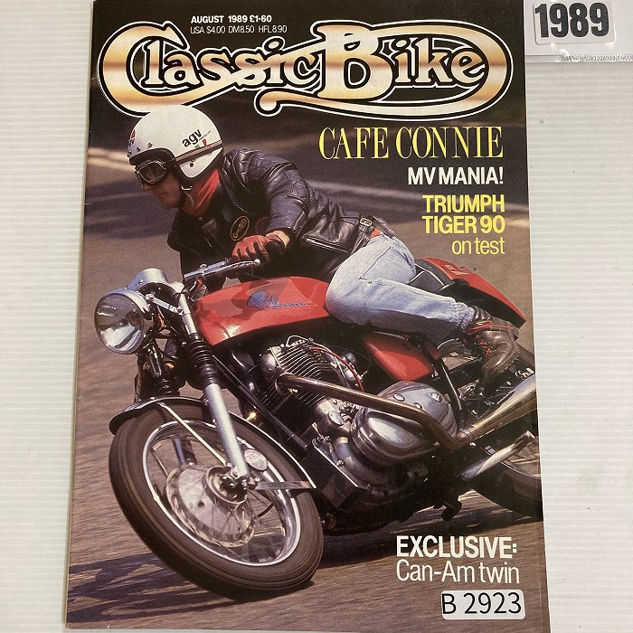 B2923　1989　「CLASSIC BIKE」　クラシックバイク　英国旧車雑誌