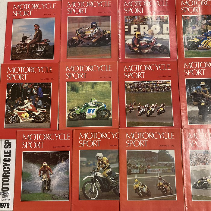 B3682　1979　12冊セット「MOTORCYCLE SPORT」モーターサイクルスポーツ 英国旧車雑誌