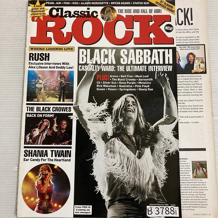 B3788「Classic ROCK」クラッシックロック  英国音楽雑誌