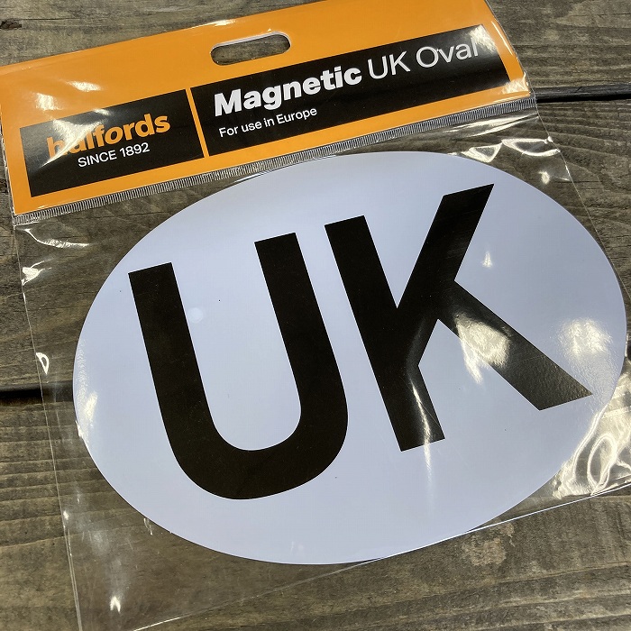 106308 英国　「Halfords」 ハルフォーズ UK Oval UK Magnetic Plate マグネットプレート