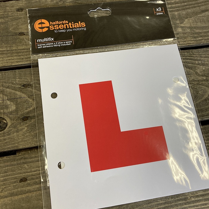106309 英国　「Halfords」 ハルフォーズ プレート multifix L PLATES Lプレート