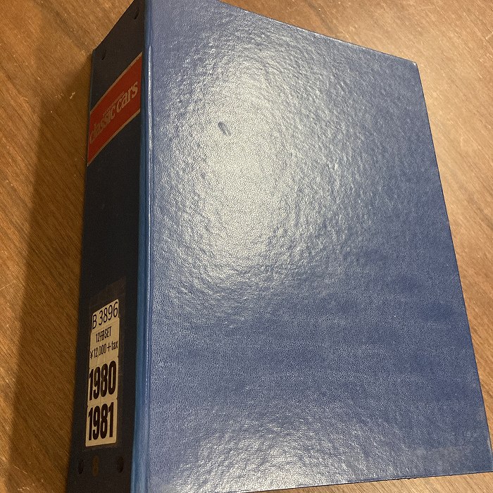 B3896　1980 1981　バインダー12冊セット　「CLASSIC CAR」 クラシックカー 英国旧車雑誌
