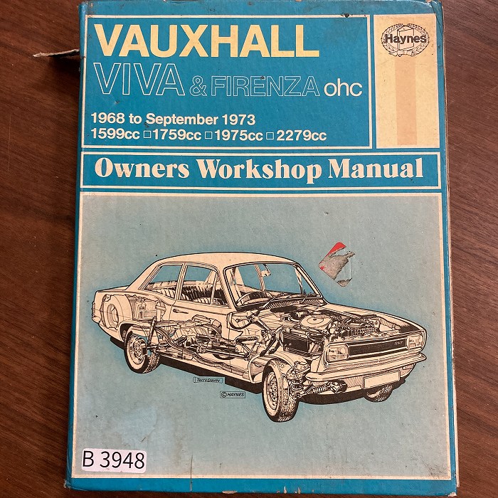B3948 VAUXHALL VIVA & FIRENZA ohc 「HAYNES」ヘインズ カー