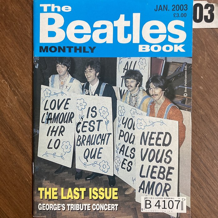 B4107　2003　「The Beatles BOOK MONTHLY」英国音楽雑誌