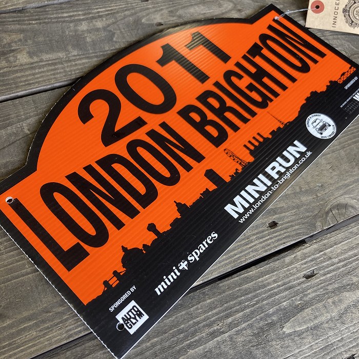 106500　 「LONDON BRIGHTON」　ラリープレート　ヴィンテージカークラブ　ナンバー　記念プレート　クラシックカー