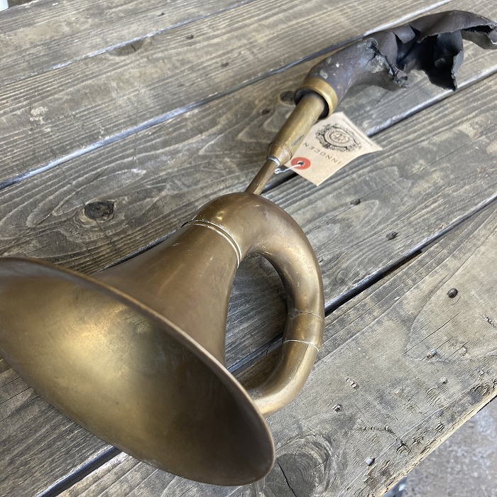 106490 ヴィンテージ　 ブラス　ホーン　ラッパ　真鍮製　　ブラス　英国