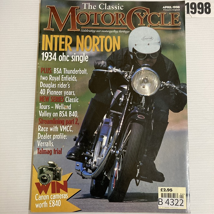 B4322　1998　 「The Classic MOTOR CYCLE」 クラシックモーターサイクル 英国 旧車雑誌