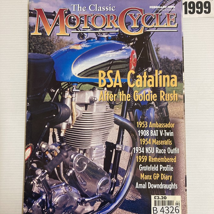 B4326　1999　 「The Classic MOTOR CYCLE」 クラシックモーターサイクル 英国 旧車雑誌
