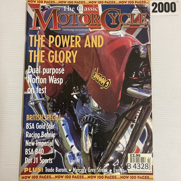 B4328　2000　 「The Classic MOTOR CYCLE」 クラシックモーターサイクル 英国 旧車雑誌