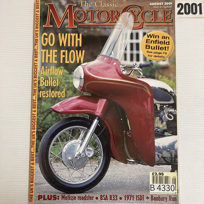 B4330　2001　 「The Classic MOTOR CYCLE」 クラシックモーターサイクル 英国 旧車雑誌