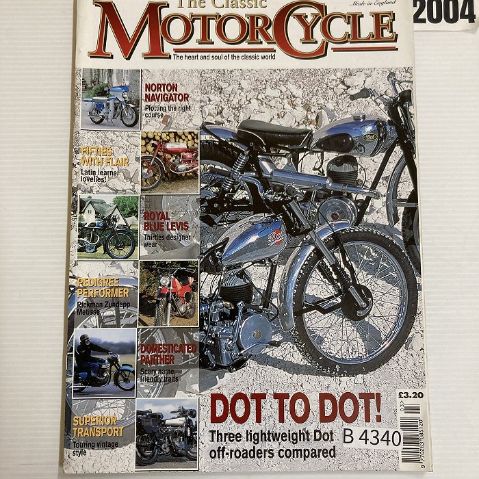 B4340　2004　 「The Classic MOTOR CYCLE」 クラシックモーターサイクル 英国 旧車雑誌
