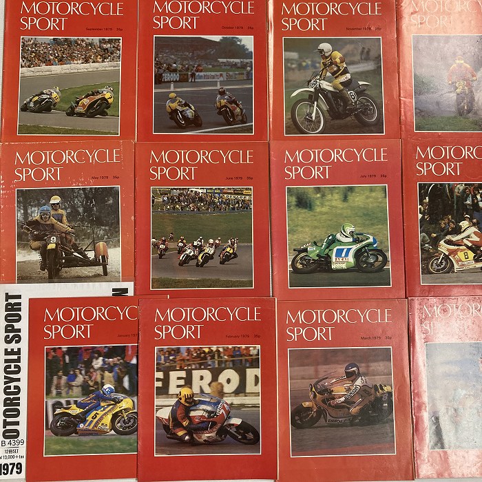 B4399　1979　12冊セット 「MOTORCYCLE SPORT」 モーターサイクルスポーツ 英国 旧車雑誌