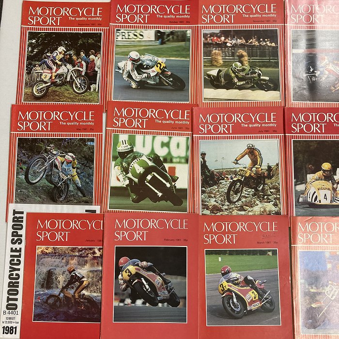 B4401　1981　12冊セット 「MOTORCYCLE SPORT」 モーターサイクルスポーツ 英国 旧車雑誌
