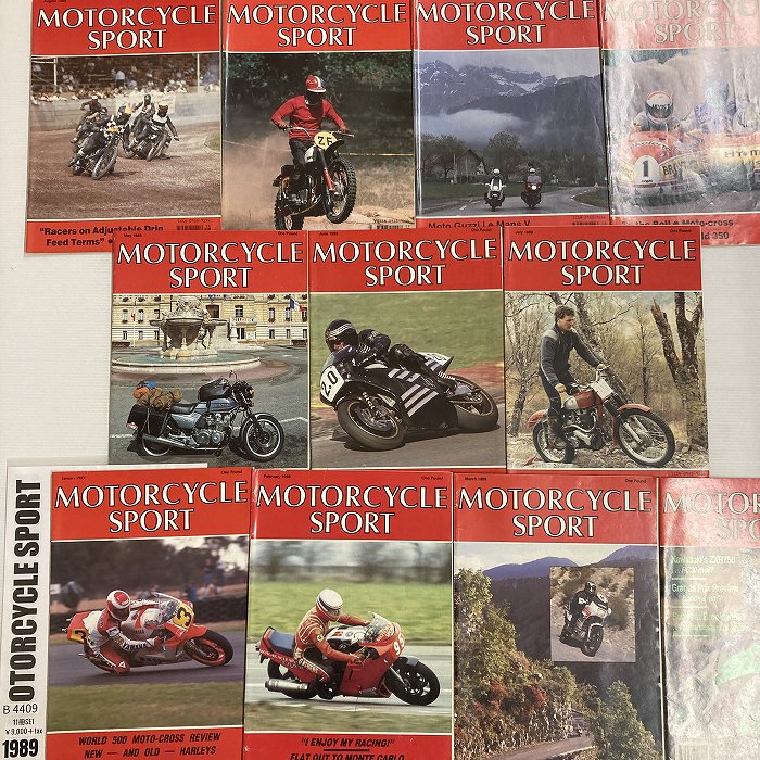 B4409　1989　11冊セット 「MOTORCYCLE SPORT」 モーターサイクルスポーツ 英国 旧車雑誌