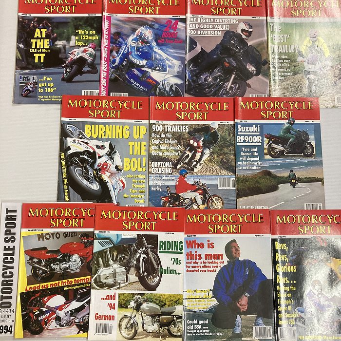 B4414　1994　11冊セット 「MOTORCYCLE SPORT」 モーターサイクルスポーツ 英国 旧車雑誌