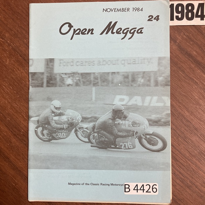 B4426　1984　「Classic Racing Motorcycle Club OPEN MEGGA」英国 旧車雑誌