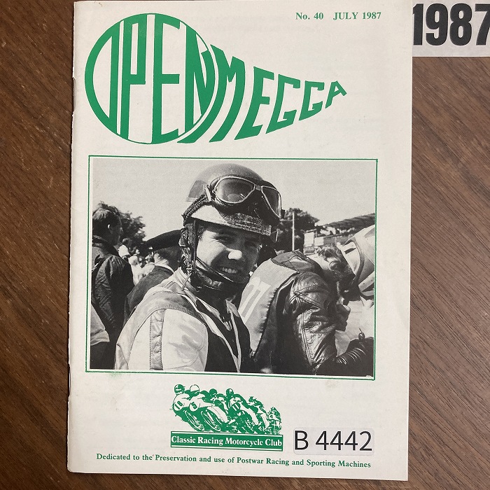 B4442　1987　「Classic Racing Motorcycle Club OPEN MEGGA」英国 旧車雑誌