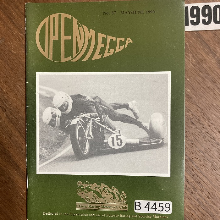B4459　1990　「Classic Racing Motorcycle Club OPEN MEGGA」英国 旧車雑誌