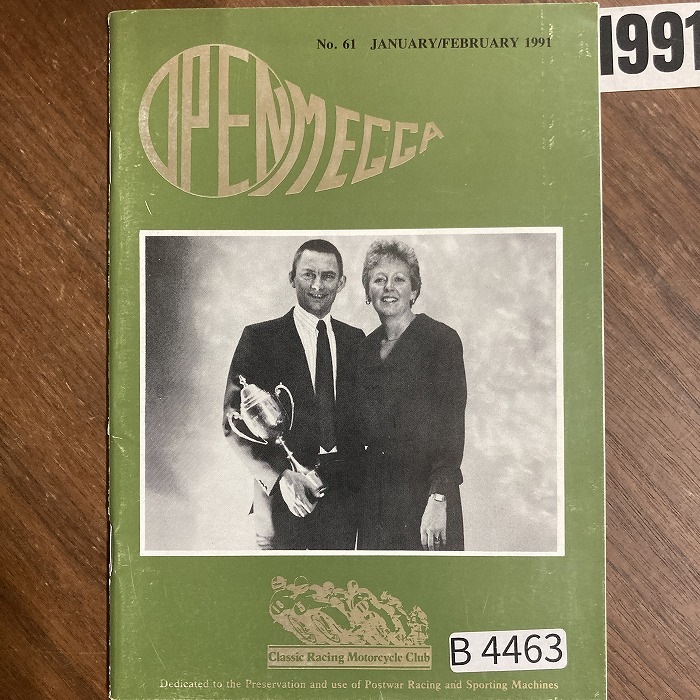 B4463　1991　「Classic Racing Motorcycle Club OPEN MEGGA」英国 旧車雑誌