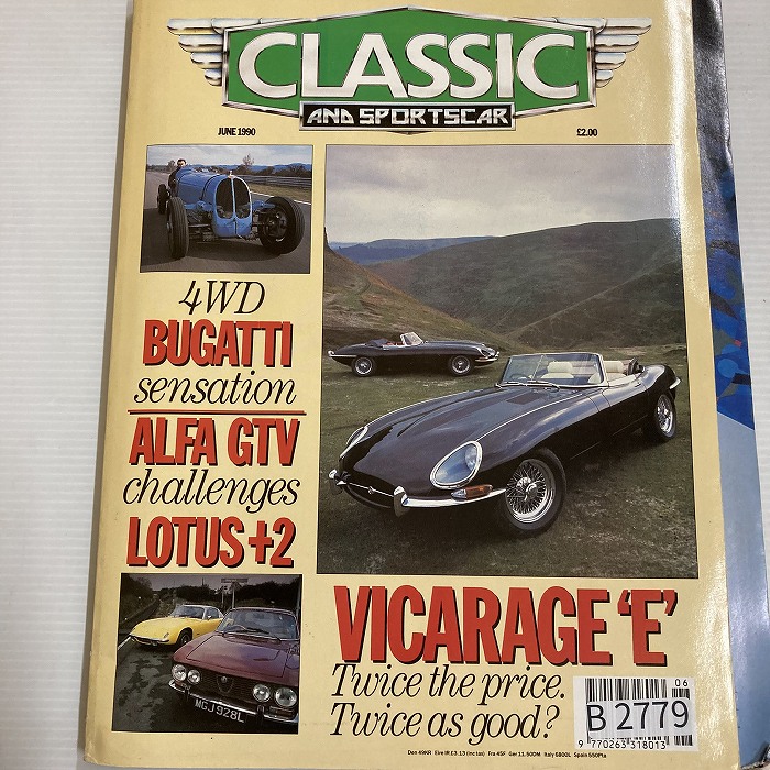 B2779　1990　 「CLASSIC AND SPORTSCAR」1984  クラシックアンドスポーツカー　英国 旧車雑誌