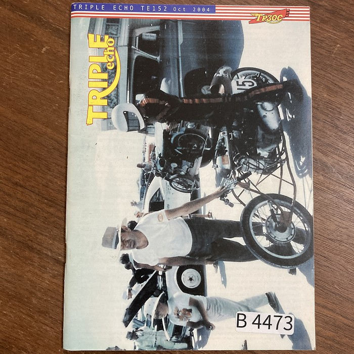 B4473　152　「TRIPLE echo　TR30C」英国 モーターサイクルクラブ会報誌