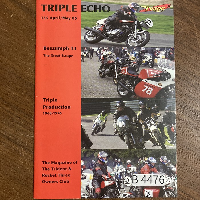 B4476　155　「TRIPLE echo　TR30C」英国 モーターサイクルクラブ会報誌