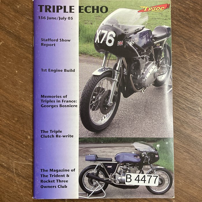 B4477　156　「TRIPLE echo　TR30C」英国 モーターサイクルクラブ会報誌