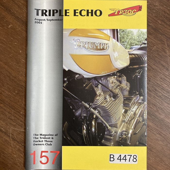 B4478　157　「TRIPLE echo　TR30C」英国 モーターサイクルクラブ会報誌