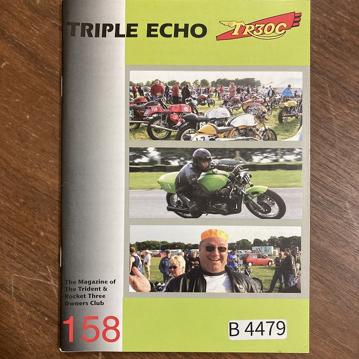 B4479　158　「TRIPLE echo　TR30C」英国 モーターサイクルクラブ会報誌