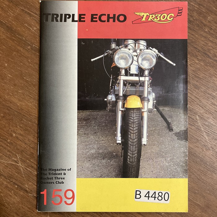 B4480　159　「TRIPLE echo　TR30C」英国 モーターサイクルクラブ会報誌
