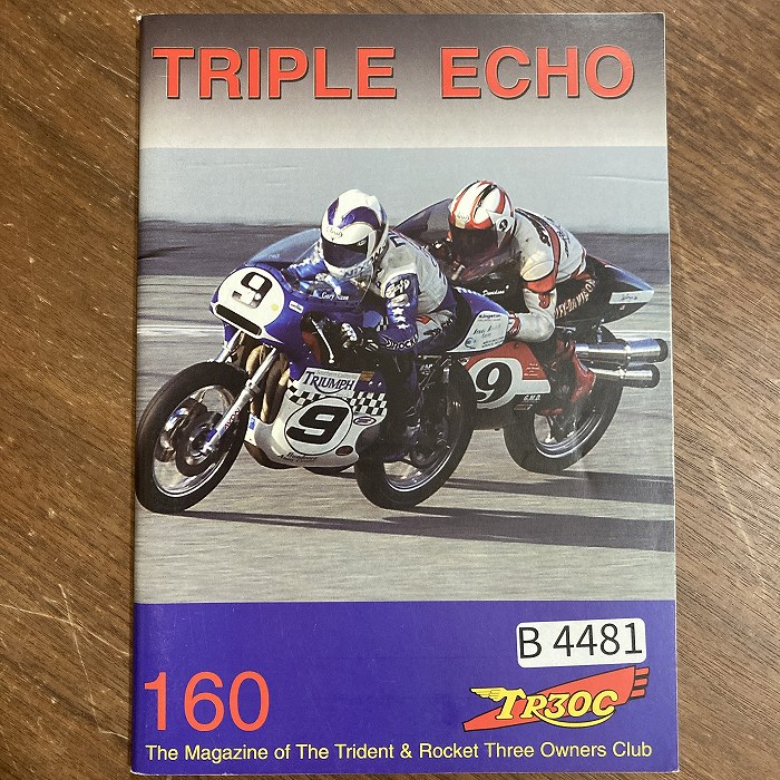 B4481　160　「TRIPLE echo　TR30C」英国 モーターサイクルクラブ会報誌