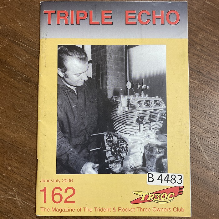 B4483　162　「TRIPLE echo　TR30C」英国 モーターサイクルクラブ会報誌