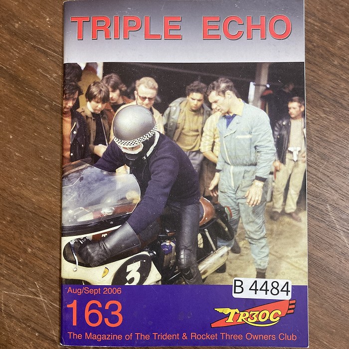 B4484　163　「TRIPLE echo　TR30C」英国 モーターサイクルクラブ会報誌