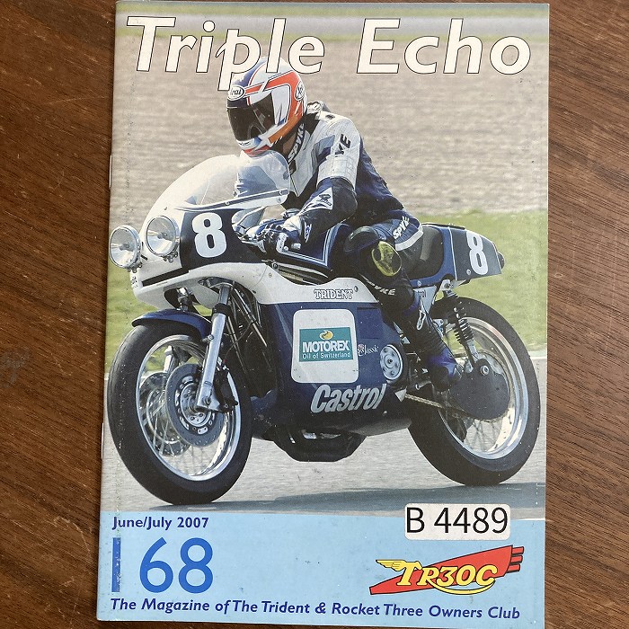 B4489　168　「TRIPLE echo　TR30C」英国 モーターサイクルクラブ会報誌