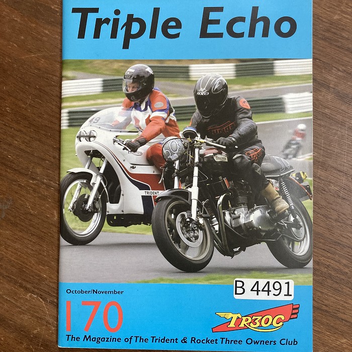 B4491　170　「TRIPLE echo　TR30C」英国 モーターサイクルクラブ会報誌