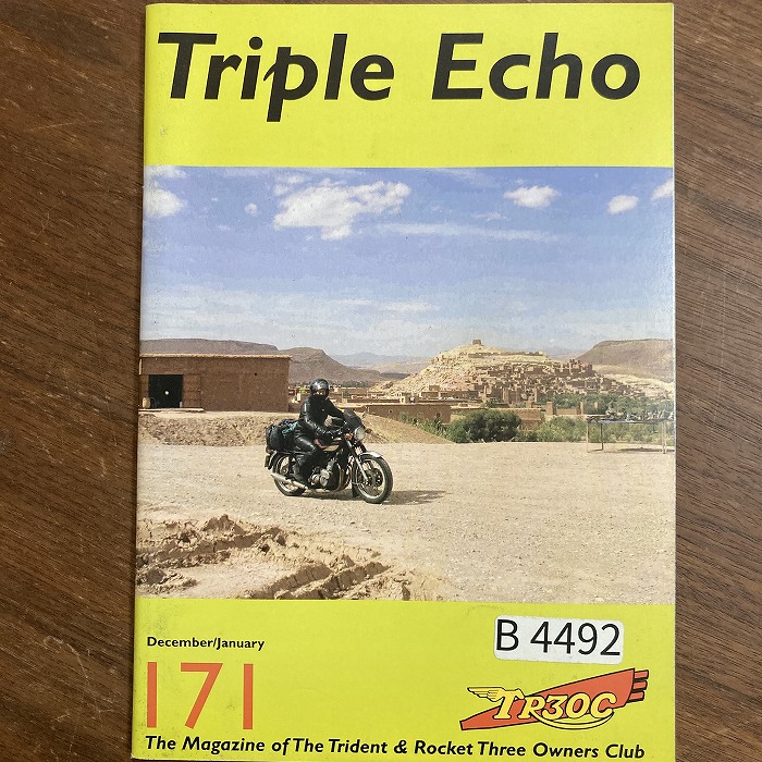 B4492　171　「TRIPLE echo　TR30C」英国 モーターサイクルクラブ会報誌