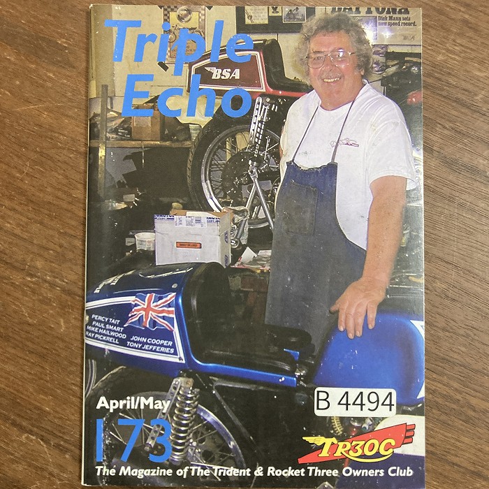 B4494　173　「TRIPLE echo　TR30C」英国 モーターサイクルクラブ会報誌
