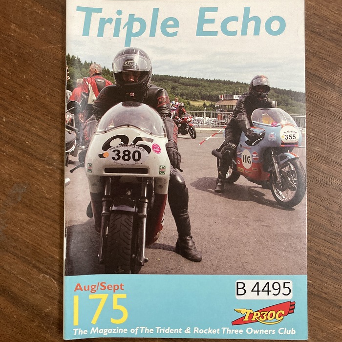 B4495　175　「TRIPLE echo　TR30C」英国 モーターサイクルクラブ会報誌