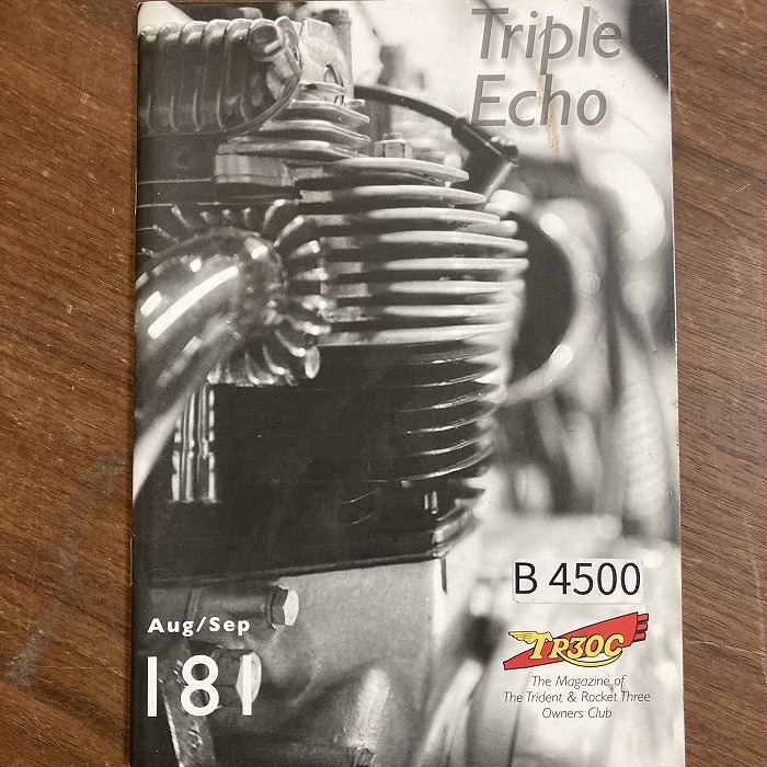 B4500　181　「TRIPLE echo　TR30C」英国 モーターサイクルクラブ会報誌