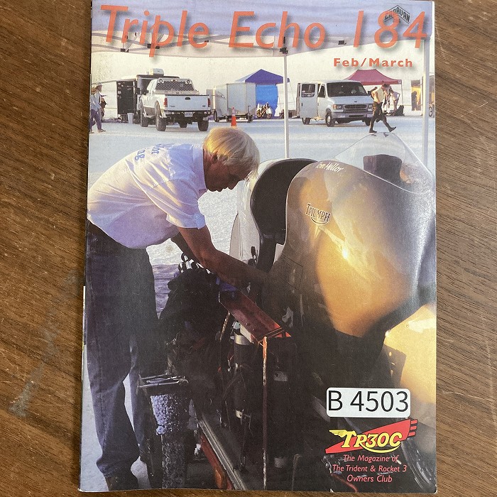 B4503　184　「TRIPLE echo　TR30C」英国 モーターサイクルクラブ会報誌