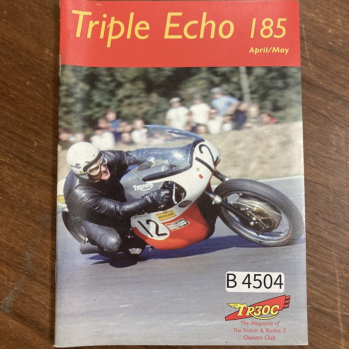 B4504　185　「TRIPLE echo　TR30C」英国 モーターサイクルクラブ会報誌