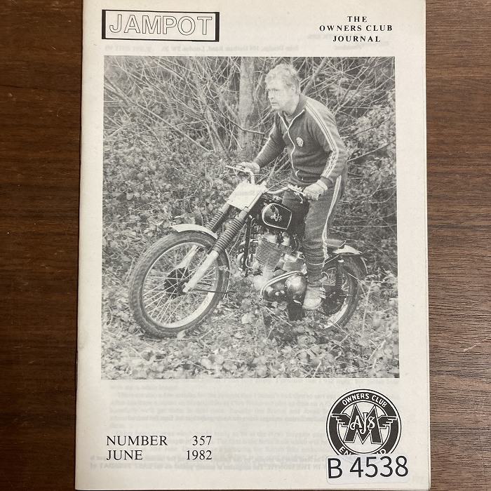 B4538「JAMPOT NUMBER 357」英国 モーターサイクル 会報誌