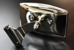 106588 「No.947」　英国 ENGLAND Clamp On Mirror クランプミラー　レクタングル　クラシックカー　旧車　ミラー|旧車・ベスパ・2輪・新品パーツ