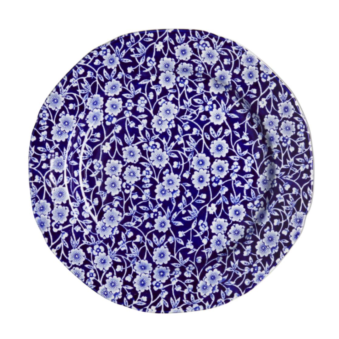 Z0007-E8703　「Burleigh」 バーレイ　ブルーキャリコ　プレート21.5㎝