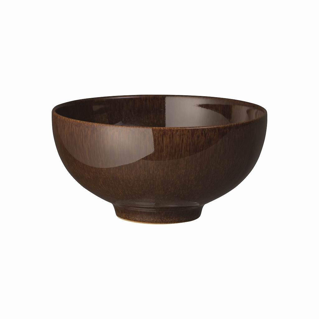 Z0010-ED0012W　英国製 「Denby」　デンビー　スタジオクラフト　ライスボウル　ウォールナット