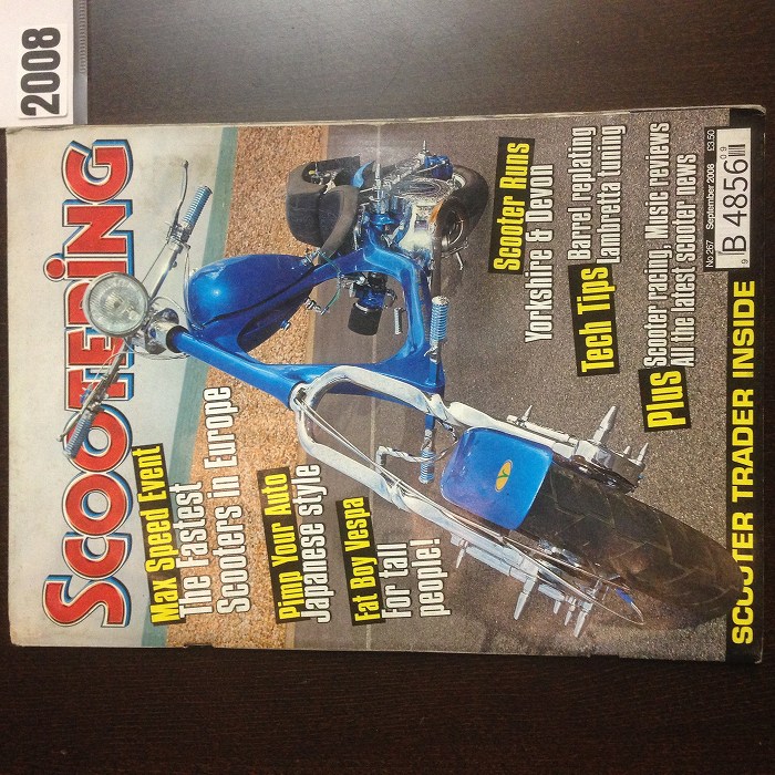 B4856　2008 「SCOOTERING」 ベスパ ランブレッタ  英国 旧車雑誌