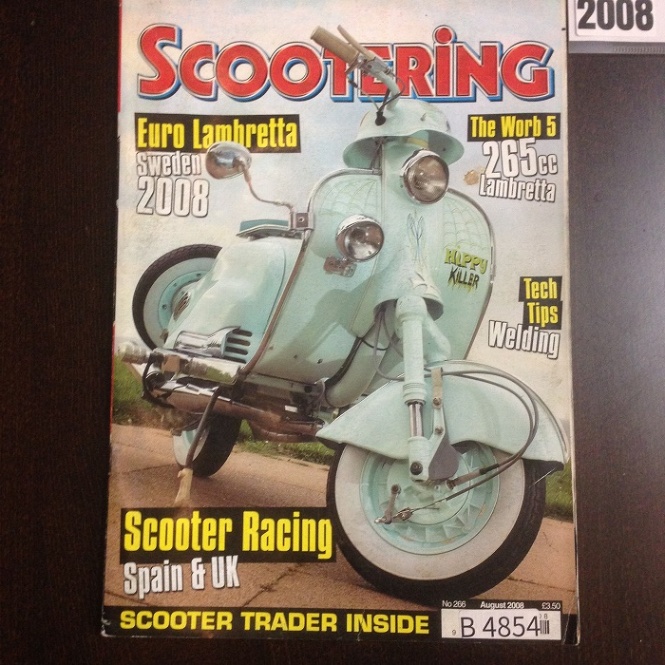 B4854　2008 「SCOOTERING」 ベスパ ランブレッタ  英国 旧車雑誌