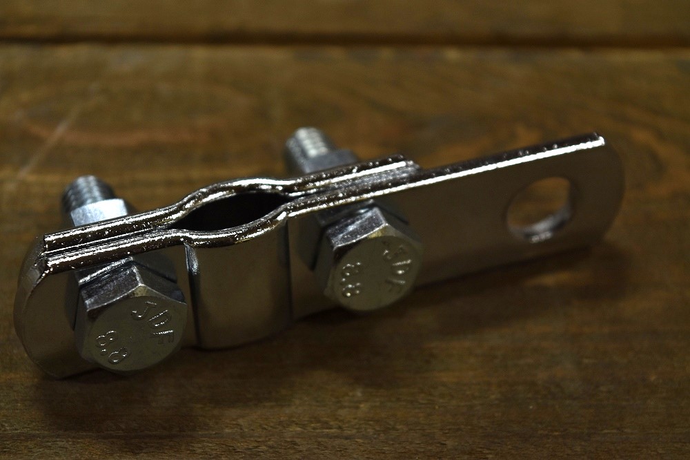 L1 107138 英国 ENGLAND  LIGHT BACKET W CLAMP アクセサリー　Wクランプ クラシックカー　