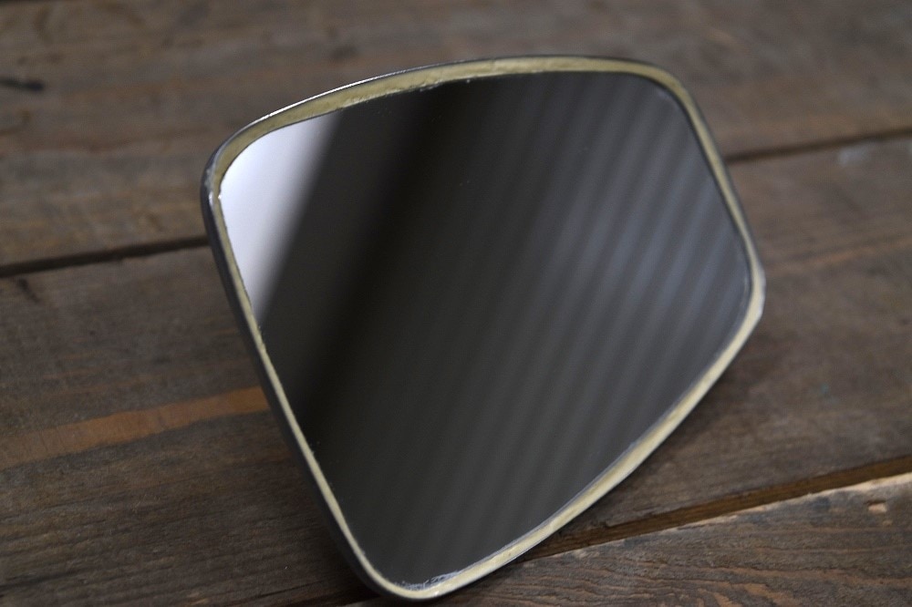 107141 英国 ENGLAND MIRROR HEAD SMOOTH CHROME アクセサリー　ミラーヘッド クラシックカー　