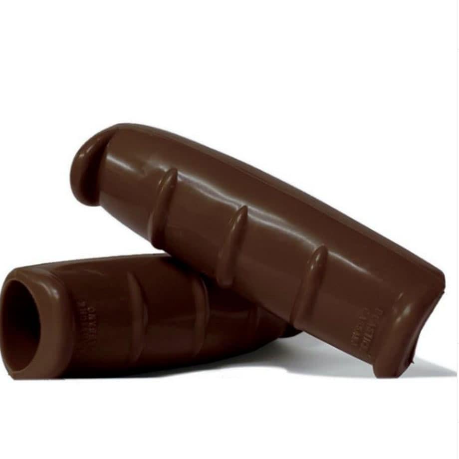 ダークブラウン　自転車グリップ　「OLD FASHION GRIP」　イタリア 「PLASTICHE CASSANO社」製　MADE IN ITALY